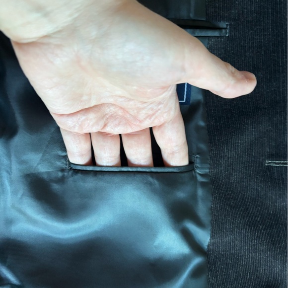 Y2K Chaps 1978 Ralph Lauren Blazer 46R Dark Brown Fine Rib Corduroy Sport Jacket - Picture 14 of 16